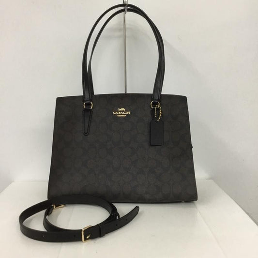 コーチ COACH トートバッグ トートバッグ C4075 シグネチャー ショルダー ロゴ、文字 茶 / ブラウン /  レディース USED 古着 中古 10131945