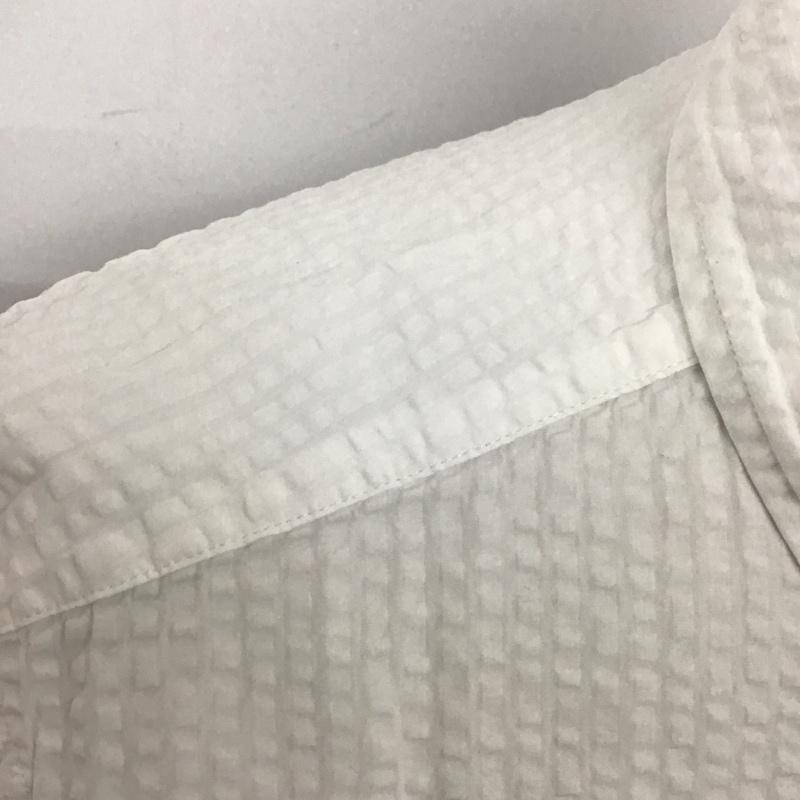 ランズエンド LAND S END シャツ、ブラウス 半袖 L 無地 白 / ホワイト /  メンズ USED 古着 中古 10128311