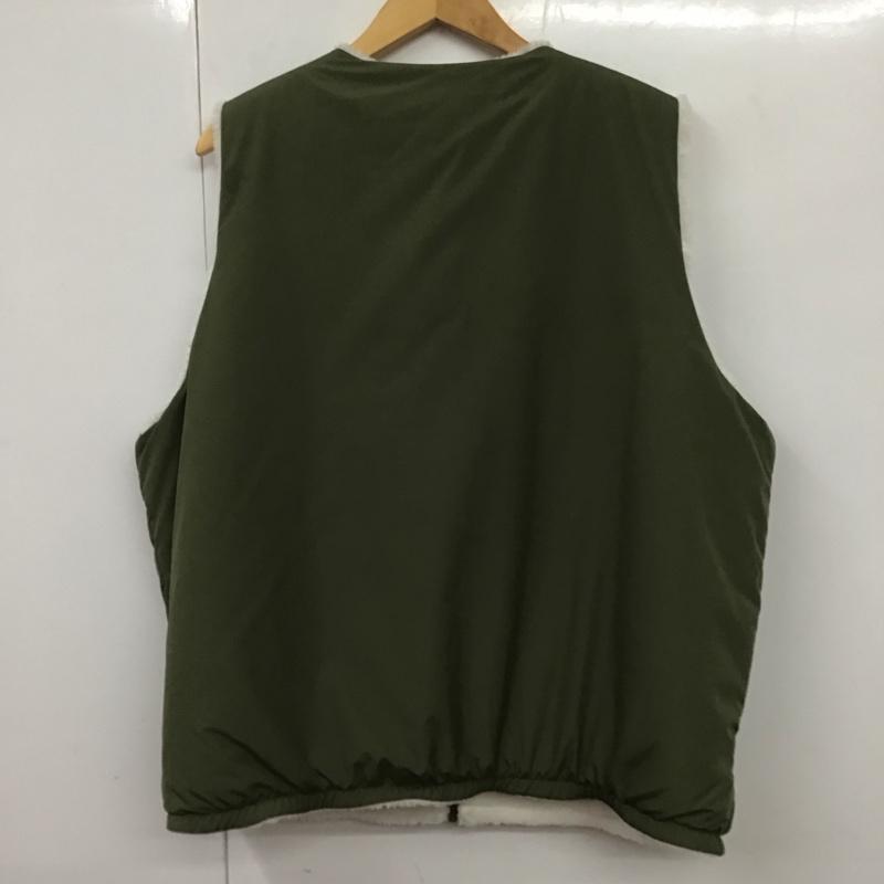 ナイキ NIKE ベスト ベスト DQ4879-133 フリースベスト リバーシブルベスト XXL 無地 白 / ホワイト / X カーキ / カーキ /  メンズ USED 古着 中古 10130174