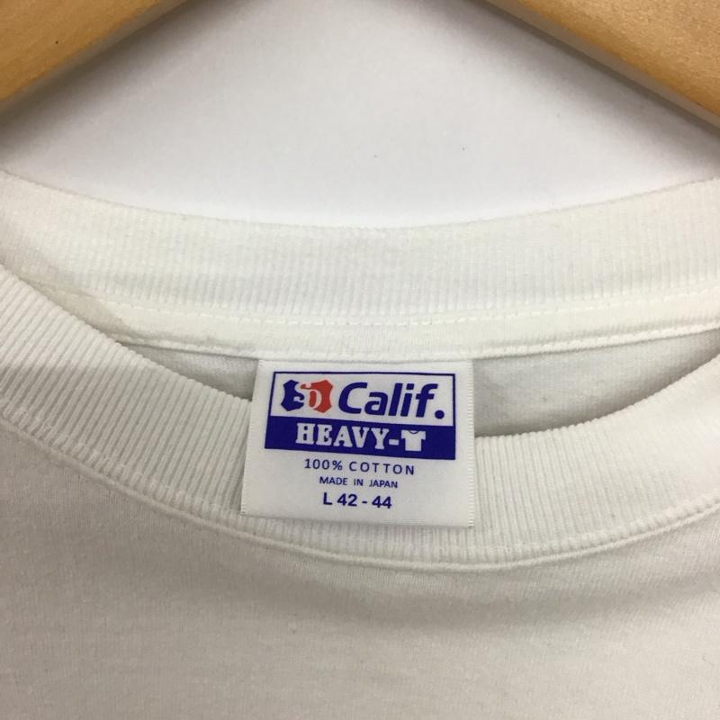 スタンダード カリフォルニア STANDARD CALIFORNIA Tシャツ 長袖 L ロゴ、文字 X プリント 白 / ホワイト /  メンズ USED 古着 中古 10134814