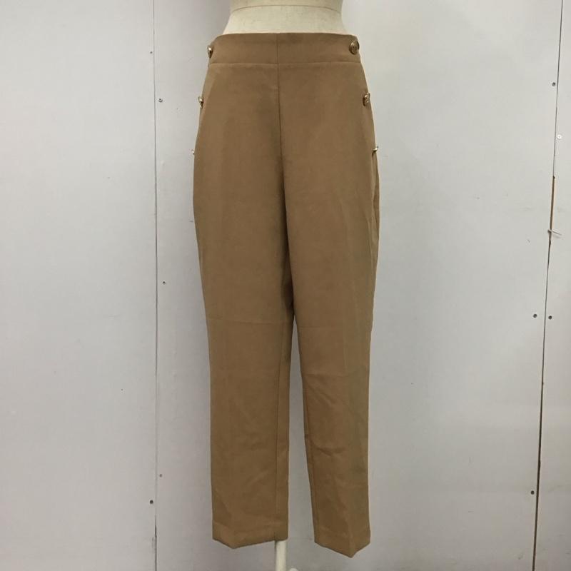 ザラ ZARA パンツ スラックス ワイドパンツ カジュアルパンツ ワークパンツ スラックス M 無地 ベージュ / ベージュ /  レディース USED 古着 中古 10124573