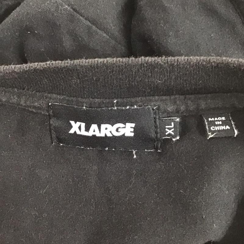 エクストララージ XLARGE カットソー 長袖 長袖カットソー プリントカットソー クルーネック XL プリント 黒 / ブラック /  メンズ USED 古着 中古 10126655