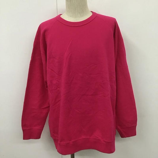 グッドオン Good On トレーナー 長袖 gobw-101c ラグランクルーネックスウェット XL 無地 桃 / ピンク /  メンズ USED 古着 中古 10108090