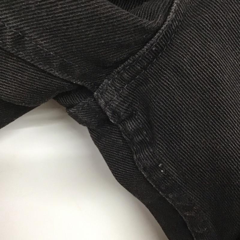 ポロジーンズカンパニー POLO JEANS COMPANY パンツ デニム、ジーンズ デニムパンツ ワイドパンツ カジュアルパンツ ストレッチパンツ 40 無地 黒 / ブラック /  メンズ USED 古着 中古 10145370