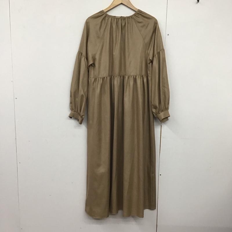 ミラオーウェン Mila Owen ワンピース ロングスカート 09WF0214062 長袖 1 無地 茶 / ブラウン /  レディース USED 古着 中古 10142270