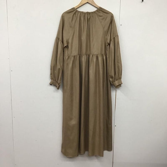 ミラオーウェン Mila Owen ワンピース ロングスカート 09WF0214062 長袖 1 無地 茶 / ブラウン /  レディース USED 古着 中古 10142270