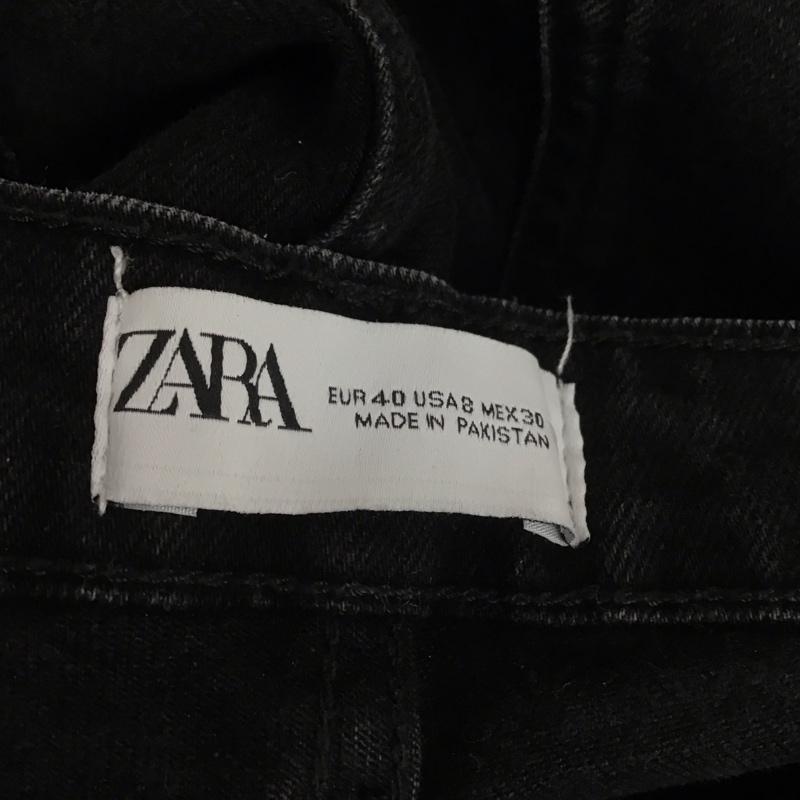 ザラ ZARA パンツ デニム、ジーンズ 4060 812 800 ストレッチ 無地 黒 / ブラック /  レディース USED 古着 中古 10112351