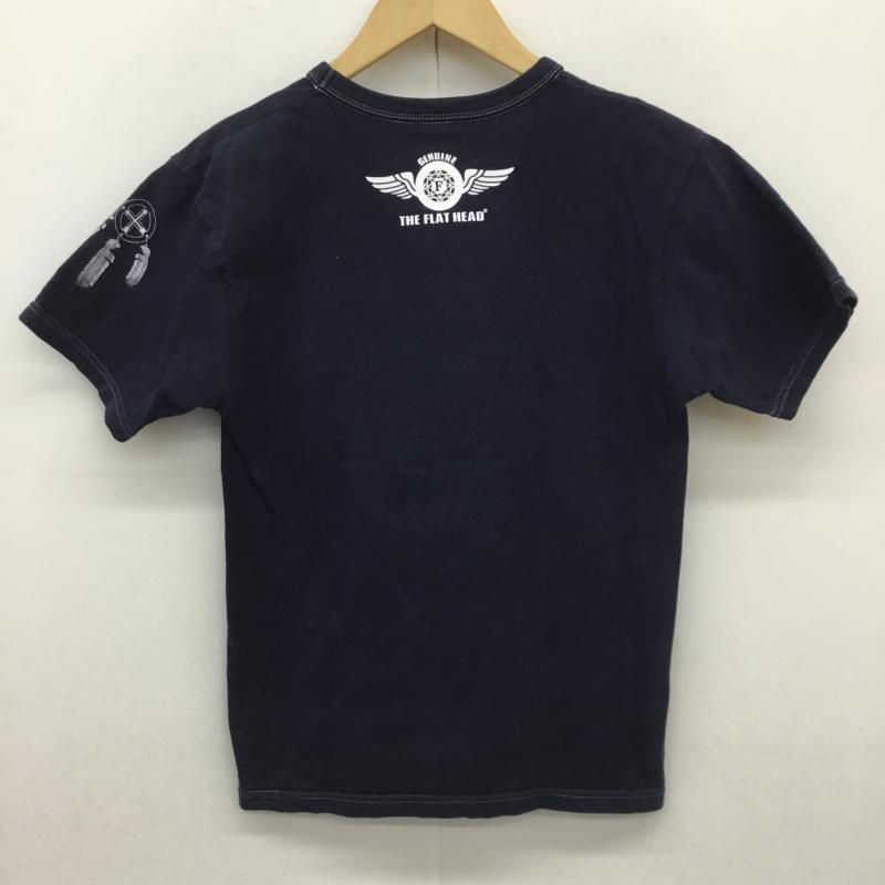 フラットヘッド The Flat Head Tシャツ 半袖 The Flat Head プリントT 半袖 SPORTS WEAR 38 プリント 紺 / ネイビー /  メンズ USED 古着 中古 10129798