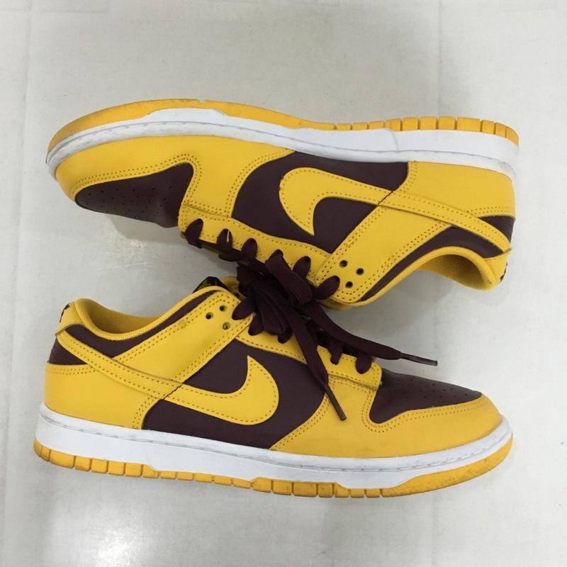ナイキ NIKE スニーカー スニーカー DD1391-702 DUNK LOW RETRO 26cm 26.0cm ロゴ、文字 ボルドー / ボルドー / X 黄 / イエロー /  メンズ USED 古着 中古 10142829