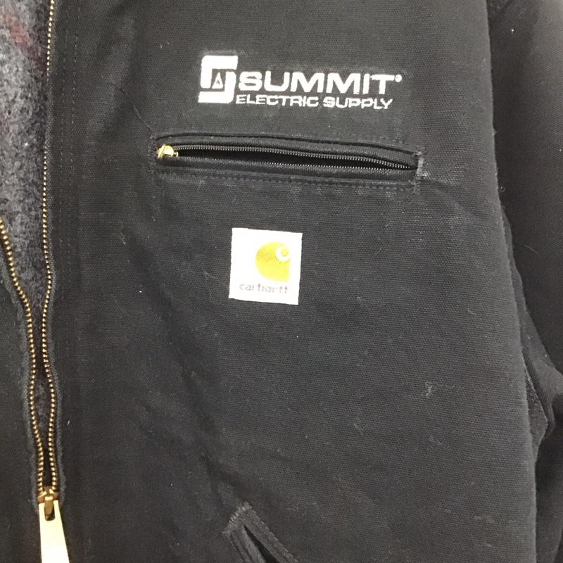カーハート Carhartt ジャケット、上着 ジャケット、ブレザー ジップアップジャケット アウター 古着 usa製 ufcw XL ロゴ、文字 ダークグレー / ダークグレー /  メンズ USED 古着 中古 10147051