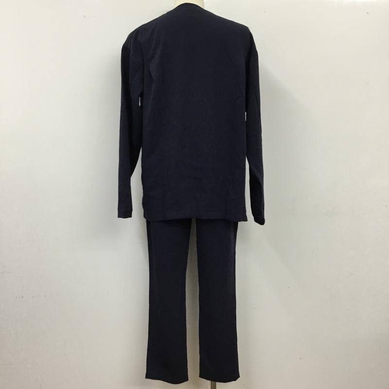 フォーワンセブンバイエディフィス 417 BY EDIFICE セットアップ セットアップ セットアップ ジャージ 長袖カットソー カジュアルパンツ 2点セット XL 無地 紺 / ネイビー /  メンズ USED 古着 中古 10115212