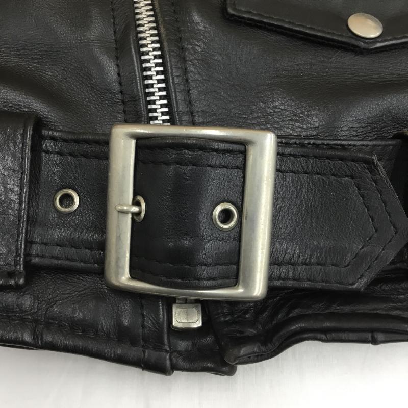 ヴァンソン VANSON ジャケット、上着 ライダース ダブル ライダース ジャケット USA製 34 黒 / ブラック /  メンズ USED 古着 中古 10105909