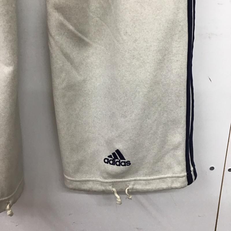 アディダス adidas パンツ ワークパンツ、ペインターパンツ ワークパンツ ワイドパンツ カジュアルパンツ ジャージ ロゴ、文字 アイボリー / アイボリー /  メンズ USED 古着 中古 10150607