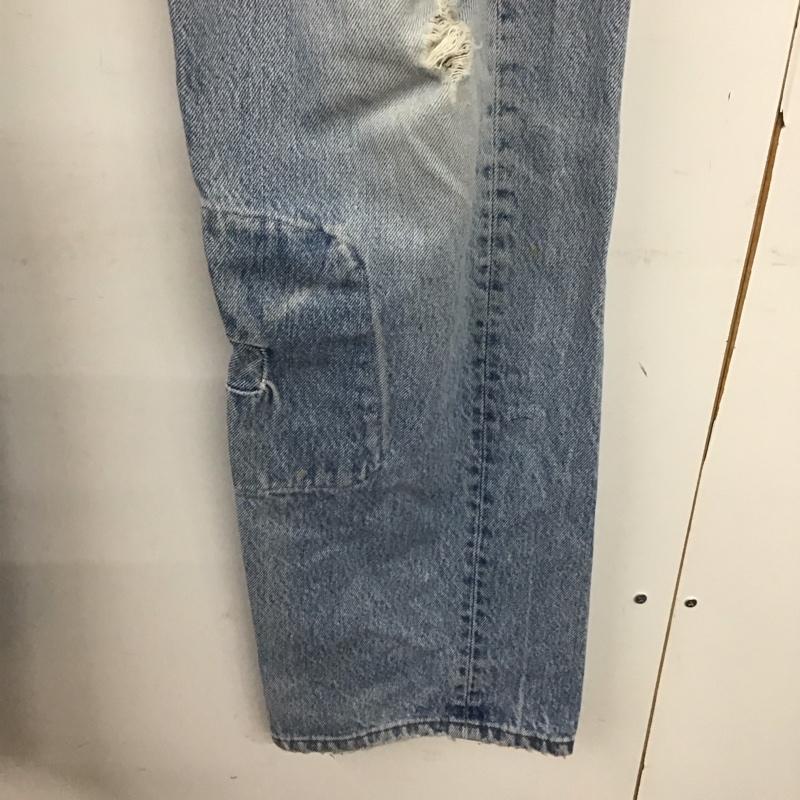リーバイス Levi s パンツ デニム、ジーンズ 501xx W38 L36 USA製 ダメージ 38インチ 無地 水色 / ライトブルー /  メンズ USED 古着 中古 10140202