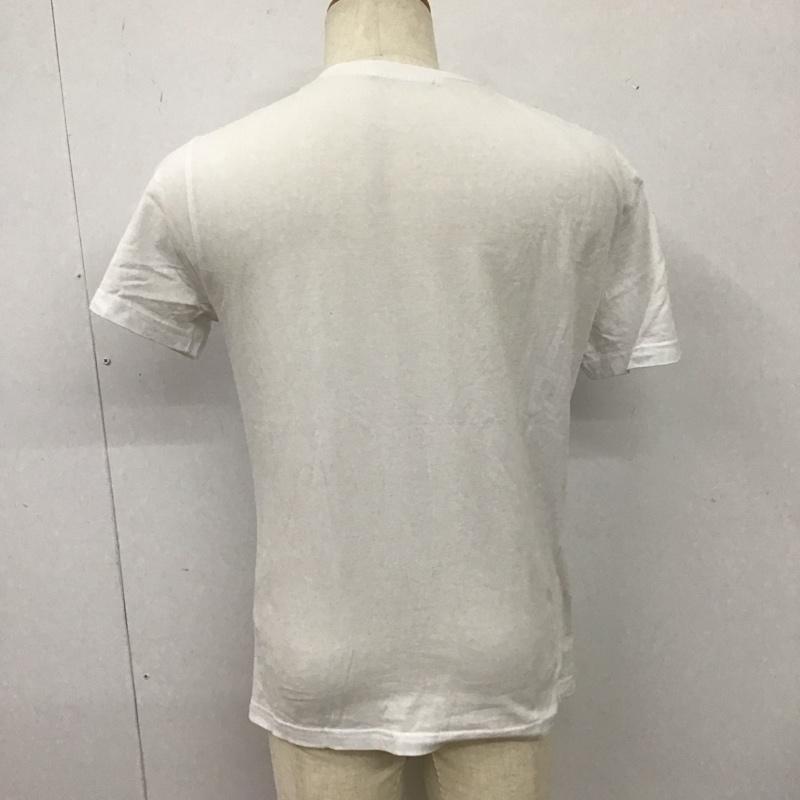 ゲス Guess Tシャツ 半袖 半袖カットソー プリントTシャツ クルーネックカットソー L ロゴ、文字 白 / ホワイト /  メンズ USED 古着 中古 10113748