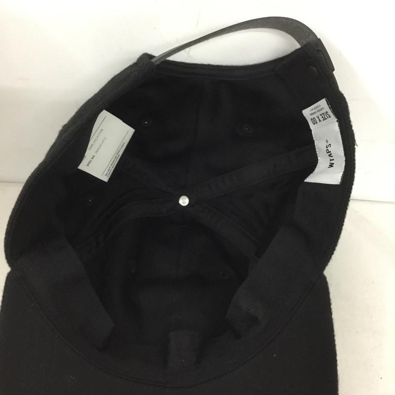 ダブルタップス WTAPS 帽子 キャップ EX49 COLLECTION POLY TWILL 242HCDT-HT12 ロゴ、文字 黒 / ブラック /  メンズ USED 古着 中古 10143931