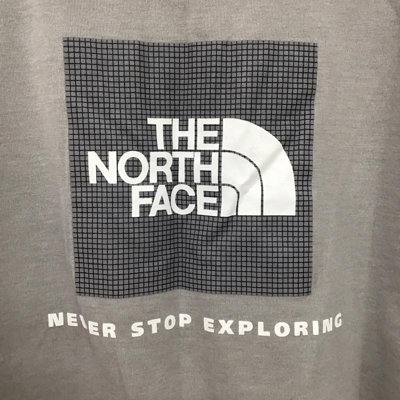 ザノースフェイス THE NORTH FACE Tシャツ 半袖 nt32706 ロゴTシャツ プリントTシャツ L ロゴ、文字 灰 / グレー /  メンズ USED 古着 中古 10141023