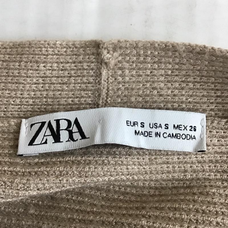 ザラ ZARA カーディガン 長袖 5536 117 711 ガウン S 無地 ベージュ / ベージュ /  レディース USED 古着 中古 10118463