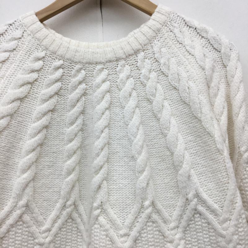 アメリカンホリック AMERICAN HOLIC ニット、セーター 長袖 HA37L2C06M0 M  白 / ホワイト /  レディース USED 古着 中古 10142216
