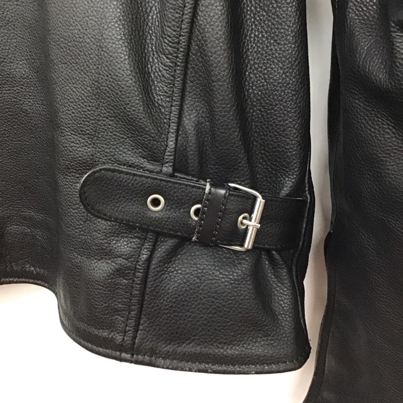 古着 USED ジャケット、上着 レザージャケット M 無地 黒 / ブラック /  メンズ USED 古着 中古 10143354