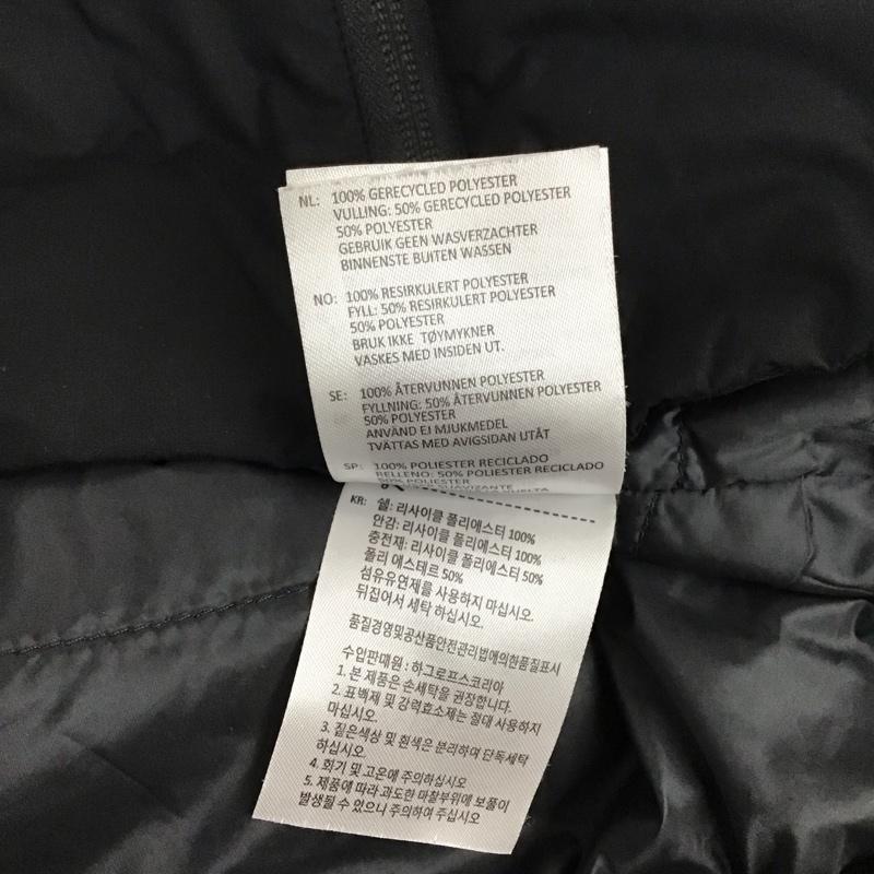 ホグロフス HAGLOFS ベスト ベスト ジップアップベスト ダウンベスト ノースリーブ M ロゴ、文字 黒 / ブラック /  メンズ USED 古着 中古 10130676