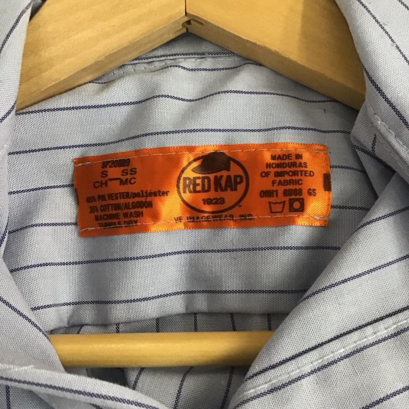 レッドキャップ RED KAP シャツ、ブラウス 半袖 半袖シャツ ストライプシャツ ポケットシャツ S ストライプ 水色 / ライトブルー /  メンズ USED 古着 中古 10129259