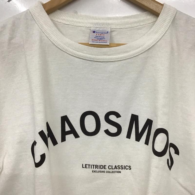 チャンピオン Campion Tシャツ 半袖 M ロゴ、文字 白 / ホワイト /  メンズ USED 古着 中古 10128502