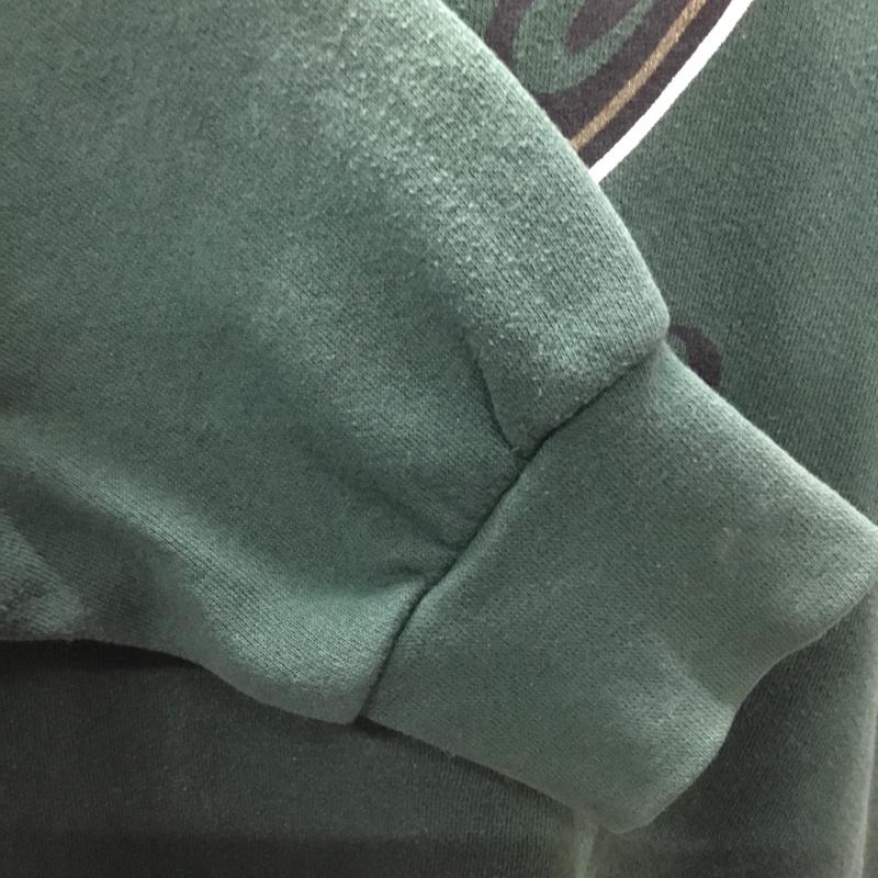 ジャンスポーツ JANSPORT トレーナー 長袖 スウェット 裏起毛 コロラド州立大学 XL ロゴ、文字 緑 / グリーン /  メンズ USED 古着 中古 10114247