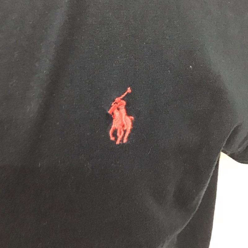 ポロバイラルフローレン Polo by RALPH LAUREN Tシャツ 半袖 半袖カットソー プリントTシャツ Vネックカットソー S ロゴ、文字 黒 / ブラック /  メンズ USED 古着 中古 10126725