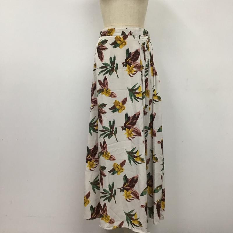 ジーナシス JEANASIS スカート ロングスカート JS050419AK サイドプリーツ FREE 花柄 マルチカラー / マルチカラー /  レディース USED 古着 中古 10114241