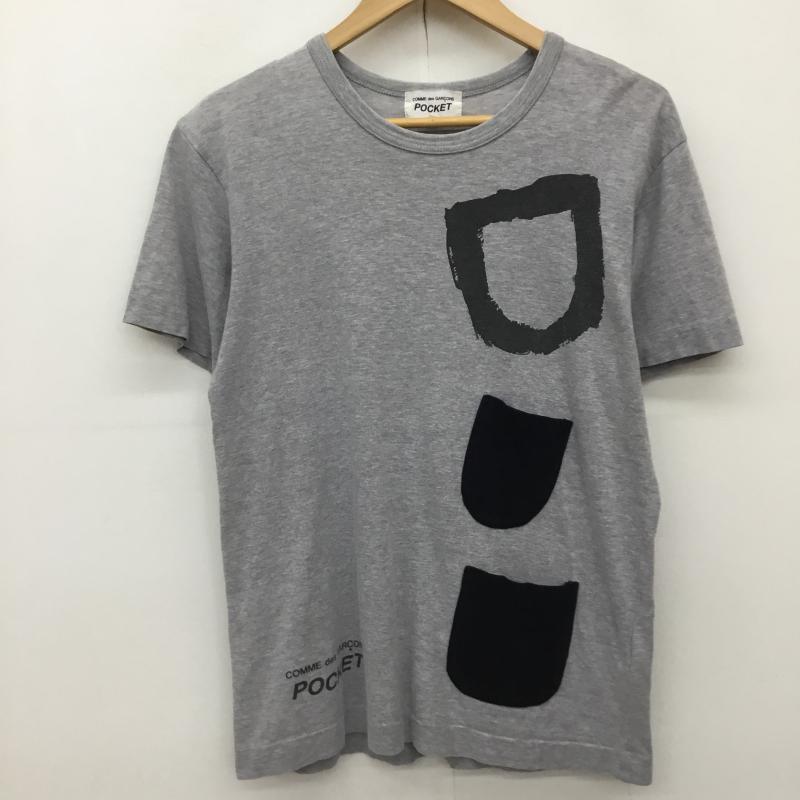 コムデギャルソン COMME des GARCONS Tシャツ 半袖 COMME des GARCONS POCKET M ロゴ、文字 灰 / グレー /  メンズ USED 古着 中古 10133772