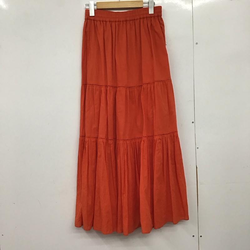 フリークスストア FREAK S STORE スカート ロングスカート 222-3148 ロングスカート FREE 無地 橙 / オレンジ /  レディース USED 古着 中古 10151093