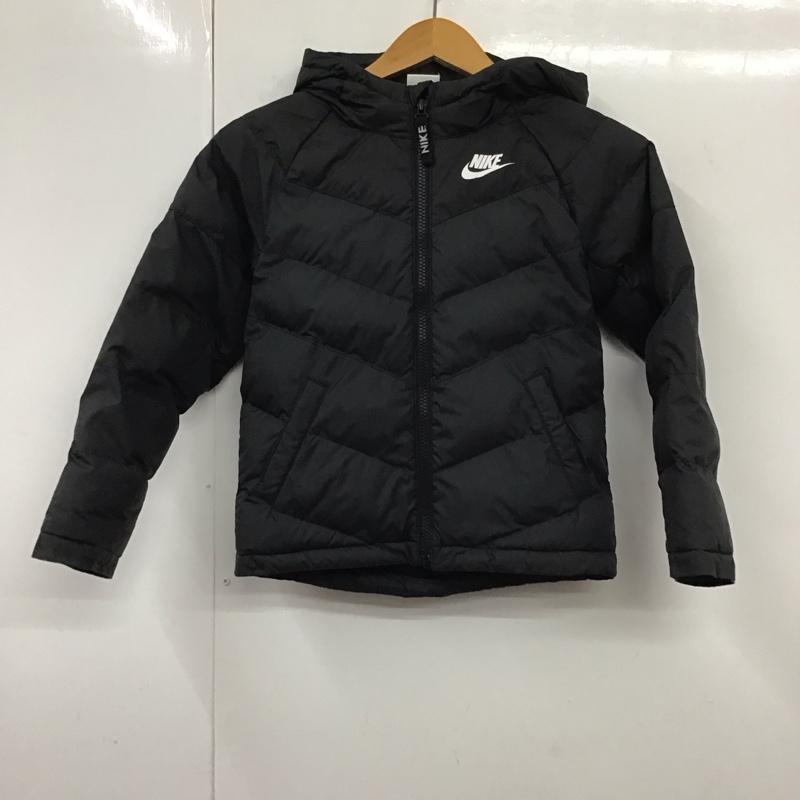 ナイキ NIKE ジャケット、上着 ジャケット、ブレザー CU9157-010 YTH シンセテック フィル フーディ キッズ XS ロゴ、文字 黒 / ブラック /  ボーイズ USED 古着 中古 10131269