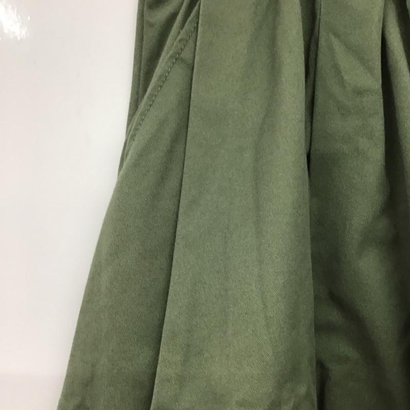 ニコアンド niko and... スカート ロングスカート ロングスカート フレアスカート カジュアルスカート 3 無地 カーキ / カーキ /  レディース USED 古着 中古 10145178
