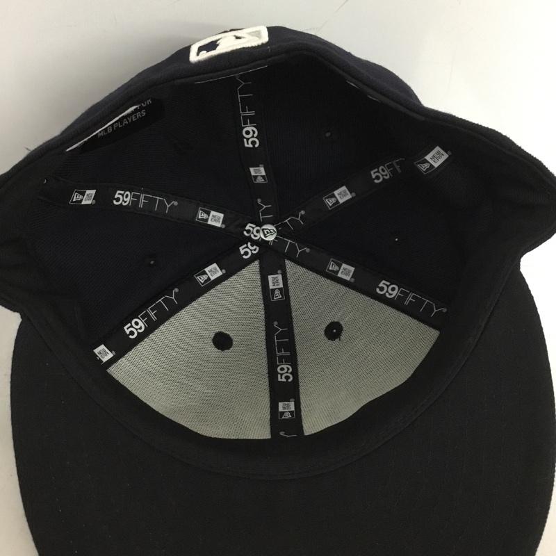 ニューエラ NEW ERA 帽子 キャップ NY ニューヨークヤンキース 59FIFTY 58.7cm ロゴ、文字 紺 / ネイビー /  メンズ USED 古着 中古 10145789