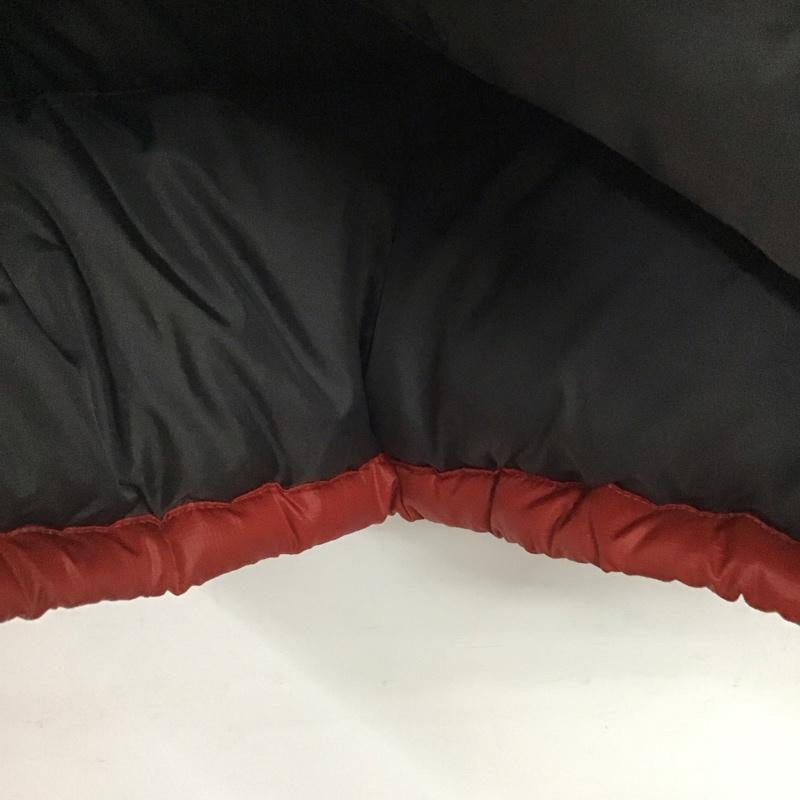 ザノースフェイス THE NORTH FACE ジャケット、上着 ダウンジャケット ダウンジャケット アウター ジップアップジャケット S ロゴ、文字 灰 / グレー / X 赤 / レッド /  メンズ USED 古着 中古 10145564