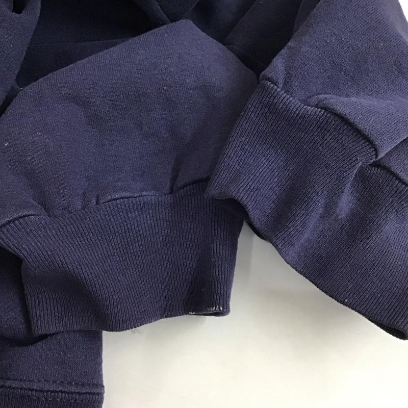 ハーレーダビッドソン Harley-Davidson トレーナー 長袖 長袖トレーナー スウェット クルーネック リブスウェットカットソー 古着 プリント 紺 / ネイビー /  メンズ USED 古着 中古 10124698