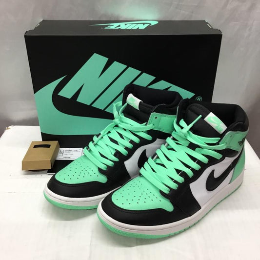 ナイキ NIKE スニーカー スニーカー DZ5485-130 AIR JORDAN 1 RETRO HIGH OG 27.5cm 箱有 27.5cm ロゴ、文字 黒 / ブラック / X 白 / ホワイト / X 薄緑 / ライトグリーン /  メンズ USED 古着 中古 10121859