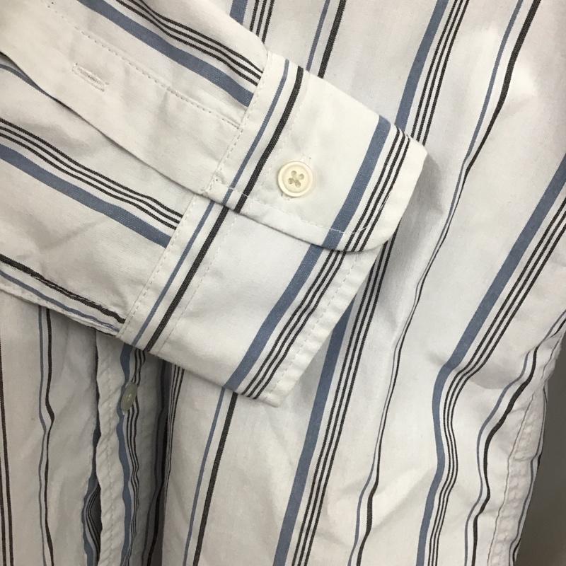 ビーミング バイ ビームス B:MING by BEAMS シャツ、ブラウス 長袖 長袖シャツ ストライプシャツ カラーシャツ L ストライプ 白 / ホワイト /  メンズ USED 古着 中古 10140317