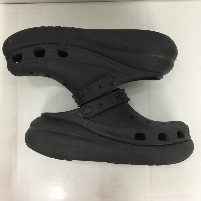クロックス crocs サンダル サンダル comfort iconic 厚底 10 ロゴ、文字 黒 / ブラック /  メンズ USED 古着 中古 10140023