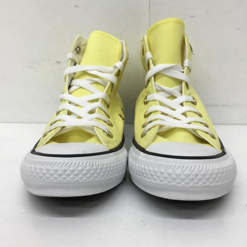 コンバース CONVERSE スニーカー スニーカー 32995123 ALL STAR PASTELS HI 24.5cm ロゴ、文字 黄 / イエロー /  レディース USED 古着 中古 10141430