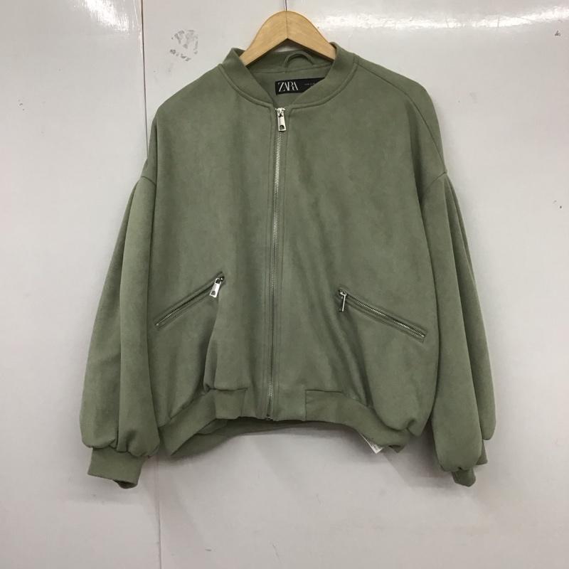 ザラ ZARA ジャケット、上着 ジャンパー、ブルゾン M 無地 薄緑 / ライトグリーン /  レディース USED 古着 中古 10124780