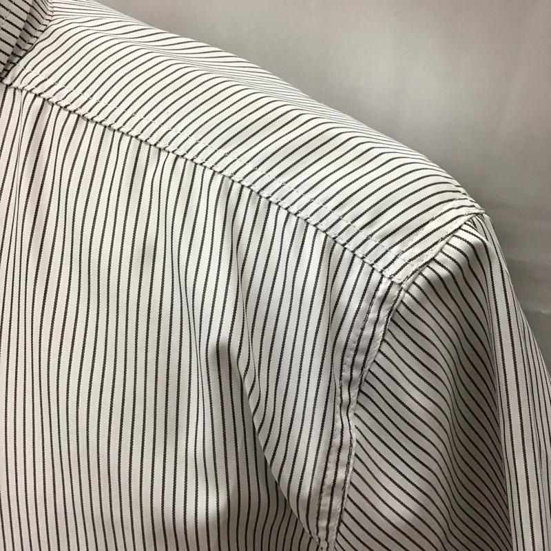 ドッグタウン DOGTOWN シャツ、ブラウス 半袖 半袖シャツ カラーシャツ 半袖カットソー ストライプシャツ L ストライプ 白 / ホワイト /  メンズ USED 古着 中古 10114386