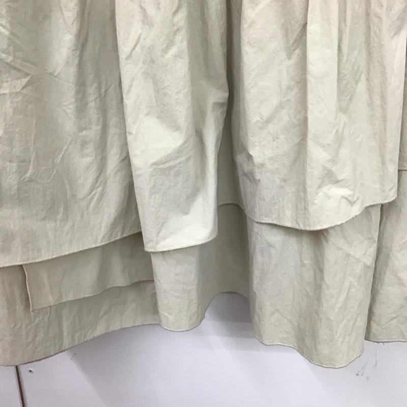 ニコアンド niko and... スカート ロングスカート FREE 無地 アイボリー / アイボリー /  レディース USED 古着 中古 10129770