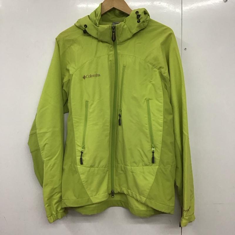 コロンビア Columbia ジャケット、上着 ジャケット、ブレザー s6 pm3276 マウンテンパーカー ジャケット アウター L ロゴ、文字 緑 / グリーン /  メンズ USED 古着 中古 10143178