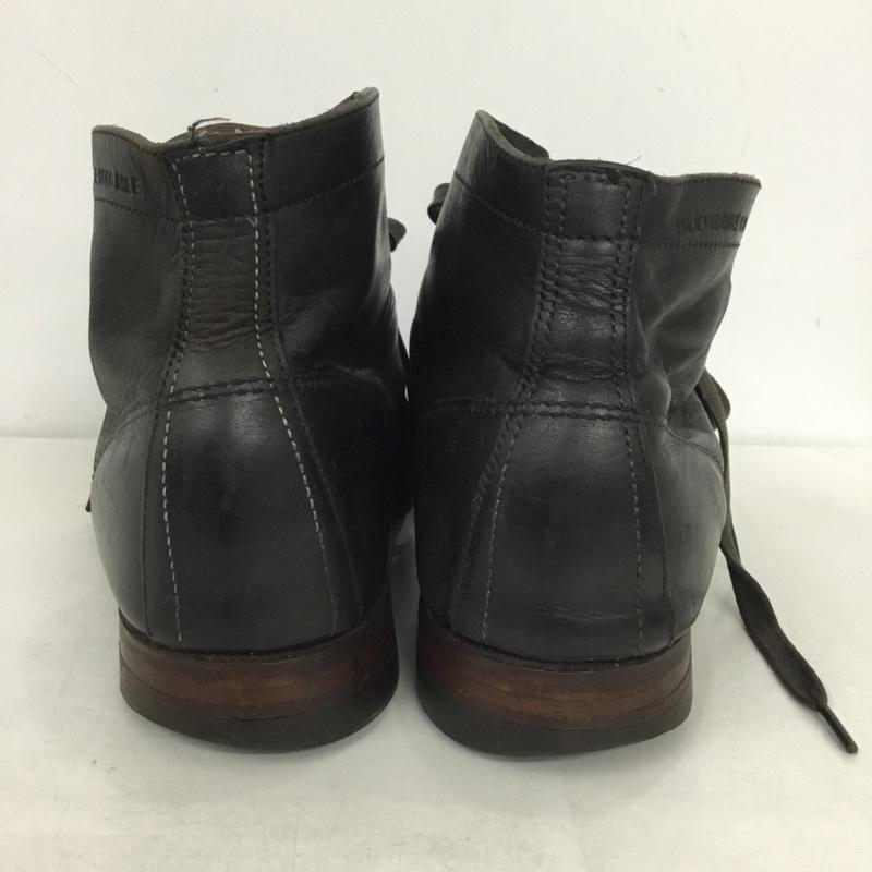 ウルウ゛ァリン WOLVERINE ブーツ ショートブーツ 1000MILE BOOTS レースアップ 無地 黒 / ブラック /  メンズ USED 古着 中古 10142085