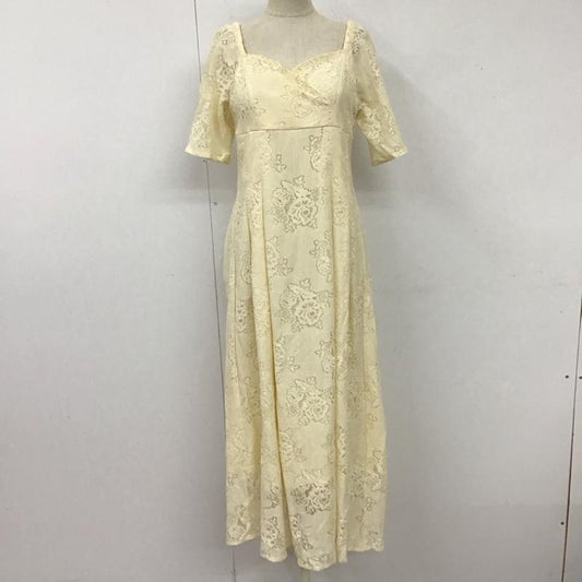 アルシーヴ archives ワンピース ロングスカート AR223010-21 レース スクエアネック 半袖 M レース柄 アイボリー / アイボリー /  レディース USED 古着 中古 10111549
