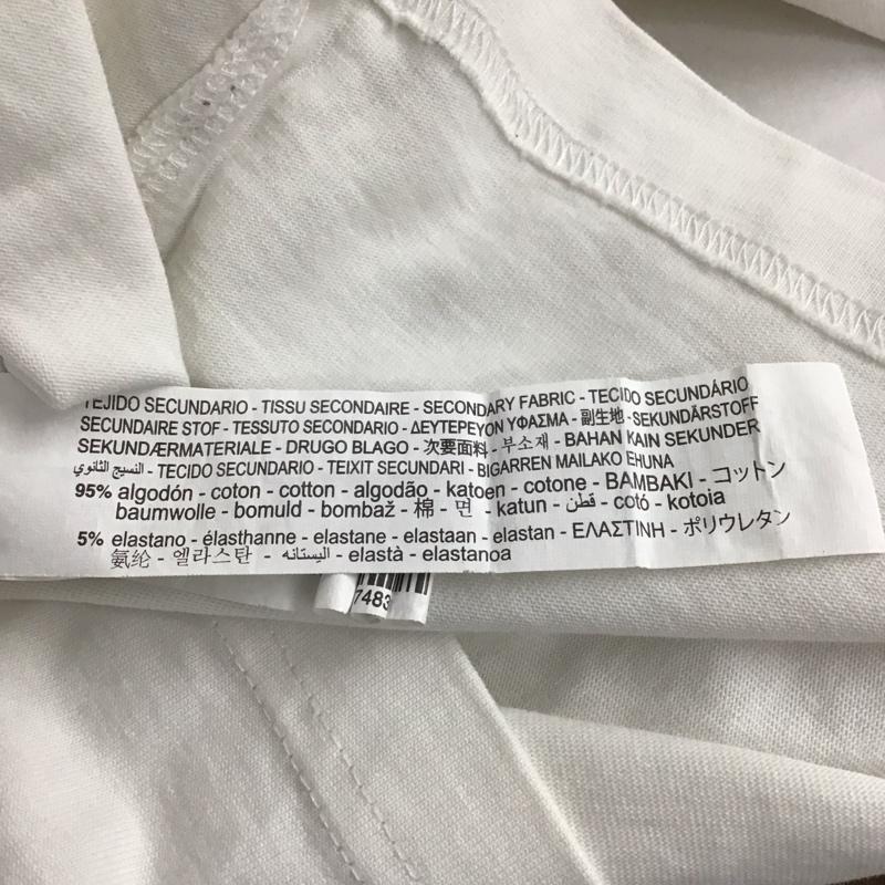 ザラ ZARA Tシャツ 長袖 M ロゴ、文字 X 刺繍 白 / ホワイト /  レディース USED 古着 中古 10133792