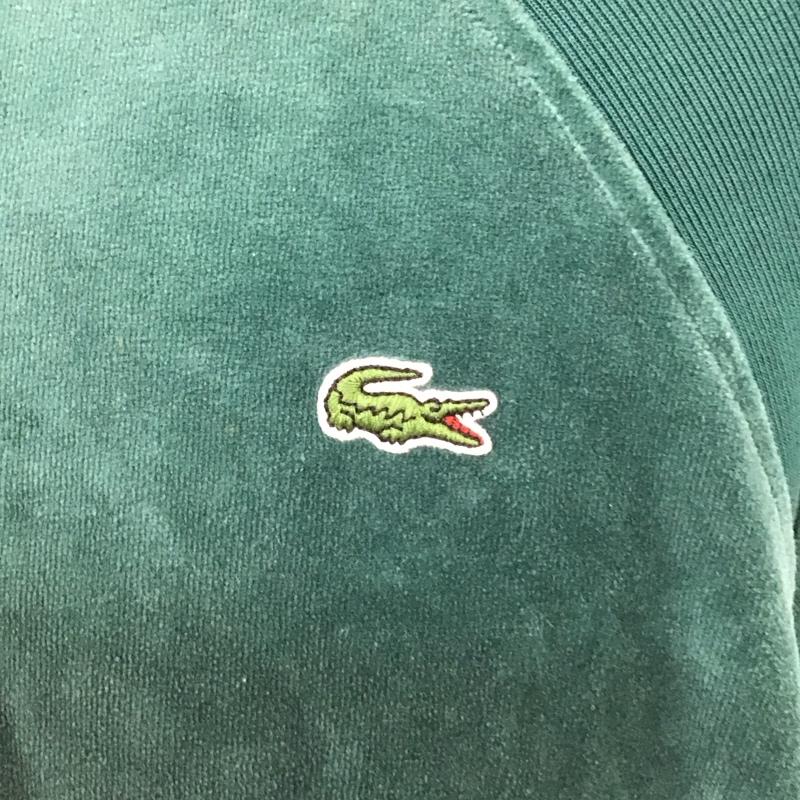 シュプリーム Supreme カットソー 長袖 18SS Supreme×LACOSTE VelourHalfZipTrackTop プルオーバー L ロゴ、文字 緑 / グリーン /  メンズ USED 古着 中古 10115606