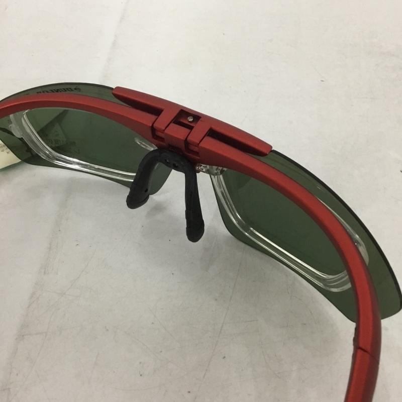 ダンロップ DUNLOP めがね・サングラス サングラス DU-010 スポーツサングラス ミラーレンズ ロゴ、文字 赤 / レッド /  メンズ USED 古着 中古 10140444